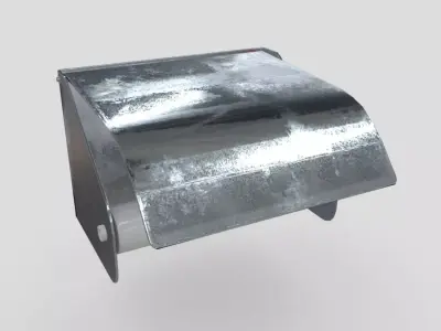 Toilet Roll Holder 6 Low-poly 3D model