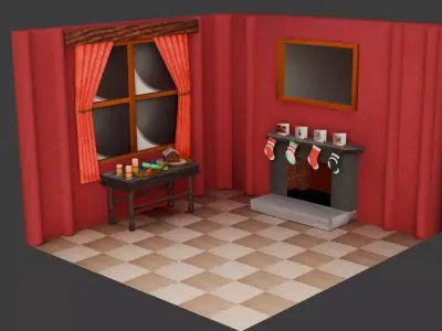 Christmas Scene 3D model