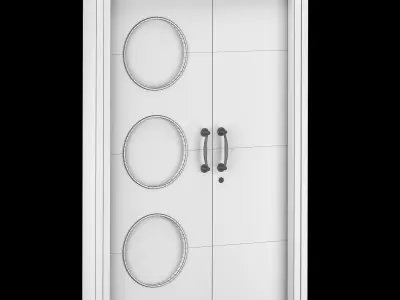 Exterior Large Doors 3D model buy
