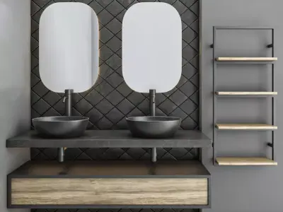 bathroom set 15 3D model