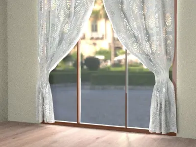 Curtain 3D model 15