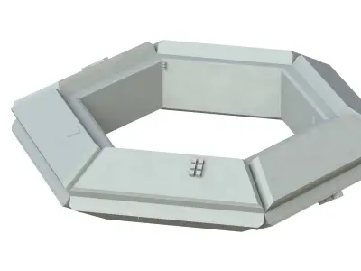 Sci Fi Object No 3917 Low Poly Low-poly 3D model