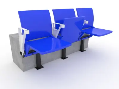 Collection Stadium Seats 6 3D Model Pack