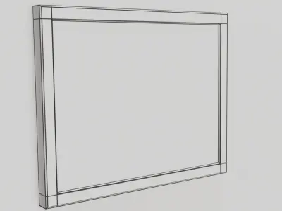 Small Whiteboard Low-poly 3D model