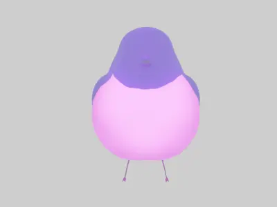 Pink Robin Indirect Lighting 3D model