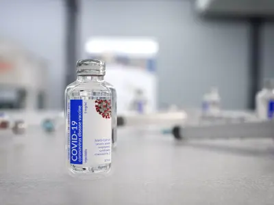 COVID-19 Corona virus vaccine  3D model