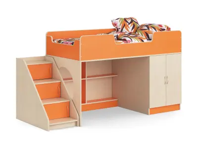 Legenda K02 ans LY02 childrens modular bed 3D model