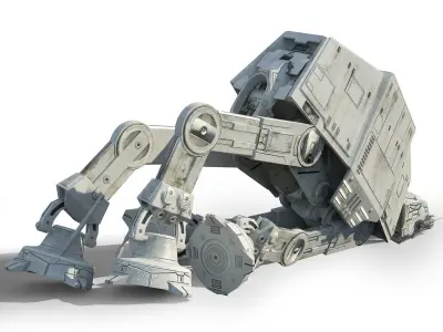 Game Ready Star Wars AT-AT Imperial Walker Low-poly 3D model