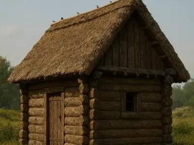 Medievel cabin 3D model