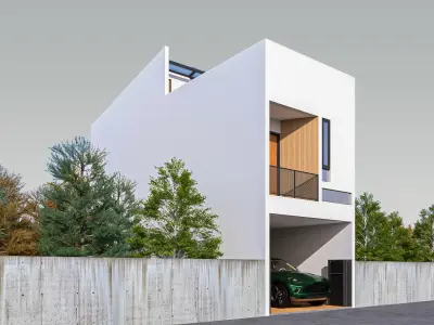 Two Storey House Renovation and Section Low-poly 3D model