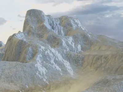 Mountain Terrain 1a 3D model