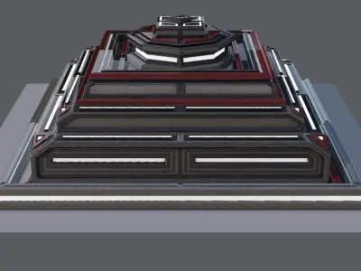 Sci-fi Model V02 Low-poly 3D model