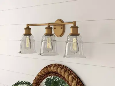 Madeline 3 - Light Dimmable Vanity Light - 2 Colour Free 3D model