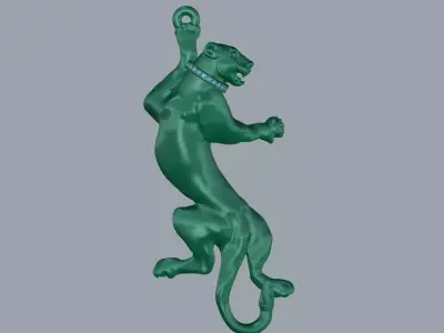 panther pendant  3D print model