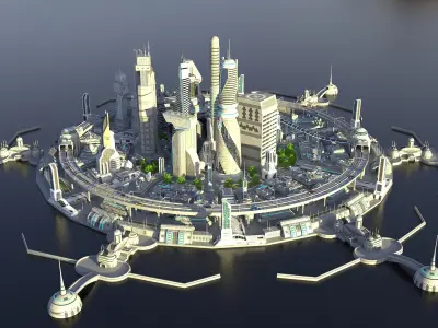  futuristic city 