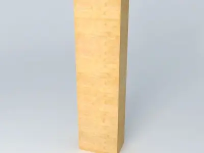 Shelf Cabinet DOORS HREGO 22 6 BRW Milano Oak 3D model