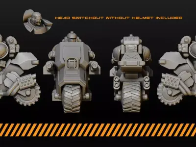 Biker squad 3D print model