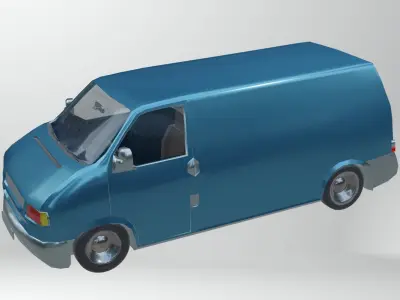 Van Vehicle Low-poly 3D model