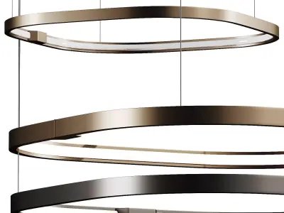 Cosmo Long Pendant Lamp 3D model