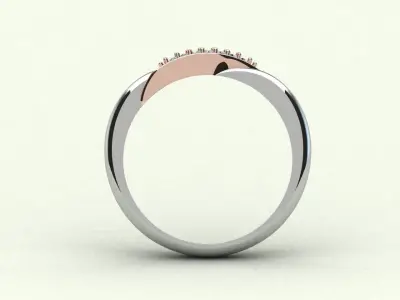 Decent Diamond Style Ring 3D print model
