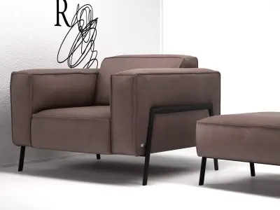 Bacio Armchair 3D model