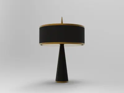 Needle Table Lamp Low-poly 3D model