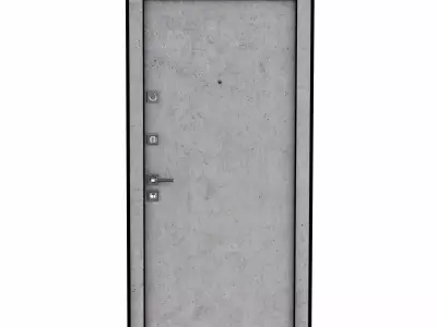 Door in two version Low-poly 3D model