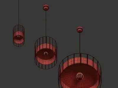 Jual Lampu Gantung 3D model