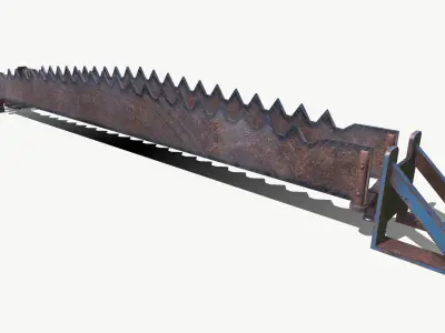Saw Blade Trap Low-poly 3D model