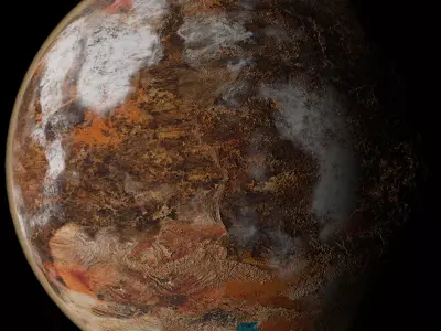 Desert Planet 04 Free 3D model