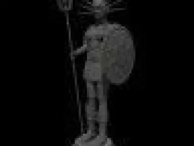 Sun Goddess Inanna Low-poly 3D model