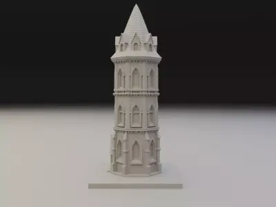 Medieval tower 3D print model