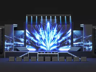 Concert Stage 08 3D model