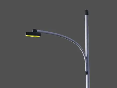 Street Light Low-poly 3D model 25