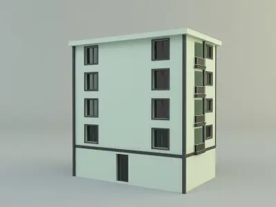 building 12 house model 3D model
