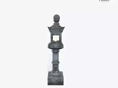 Pathway Lantern 1 Low-poly 3D model