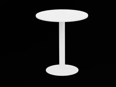 Round Table Furniture Low-poly 3D model