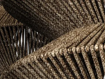 Lamp rope ZigZag n3 3D model