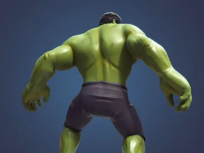 Hulk Cartoon 3D model
