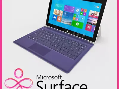 Microsoft Surface 2 3D model