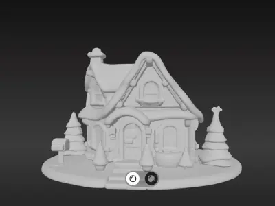 Cozy 3D Christmas Cottage Series 1 3D print model