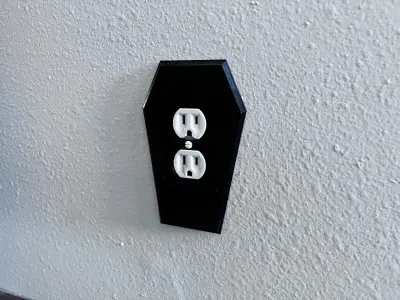 Coffin Shaped outlet cover 3D print model