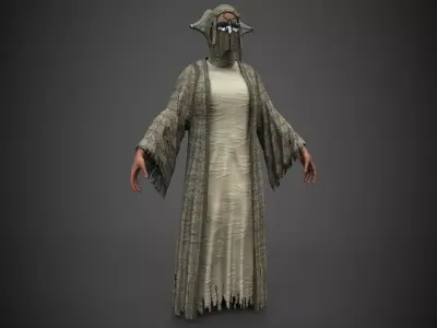 Light Elves Low-poly 3D model