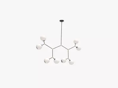 Bobbi CHANDELIER Black 3D model