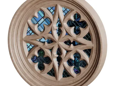 Gothic Window 06 3D model