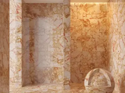 Marble wall 306 3D model