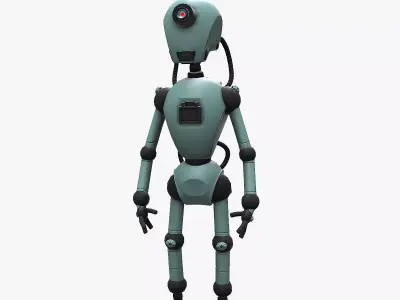 Robot Low-poly 3D model