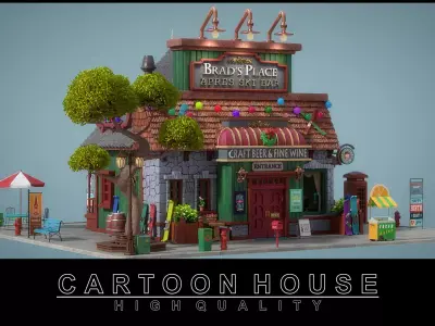 Cartoon House 22 3D model