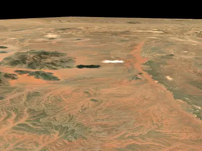 Mecca and the Red Sea coast of Saudi Arabia - tile n24 e40 3D model