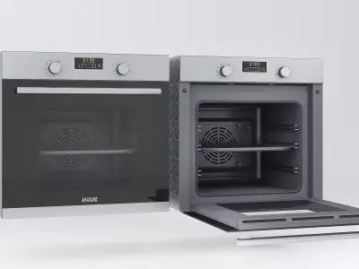 Low poly Kitchen oven  Low-poly 3D model
